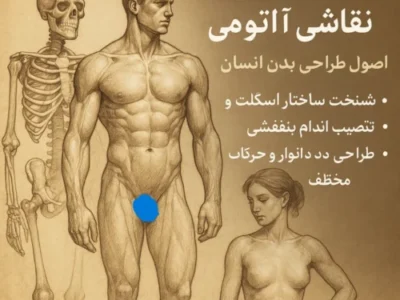نقاشی آناتومی بدن 1 رایگان  Body anatomy