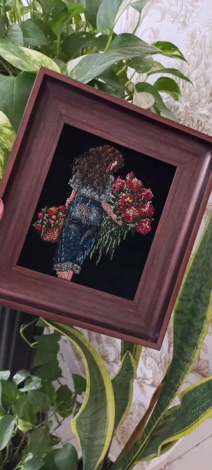 آموزش نقاشی فانتزی روی پارچه ی مخمل