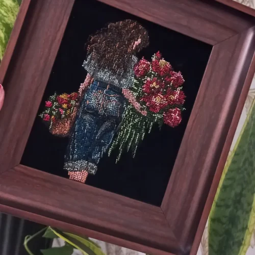 آموزش نقاشی فانتزی روی پارچه ی مخمل